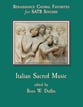 ITALIAN SACRED MUSIC SATB choral sheet music cover